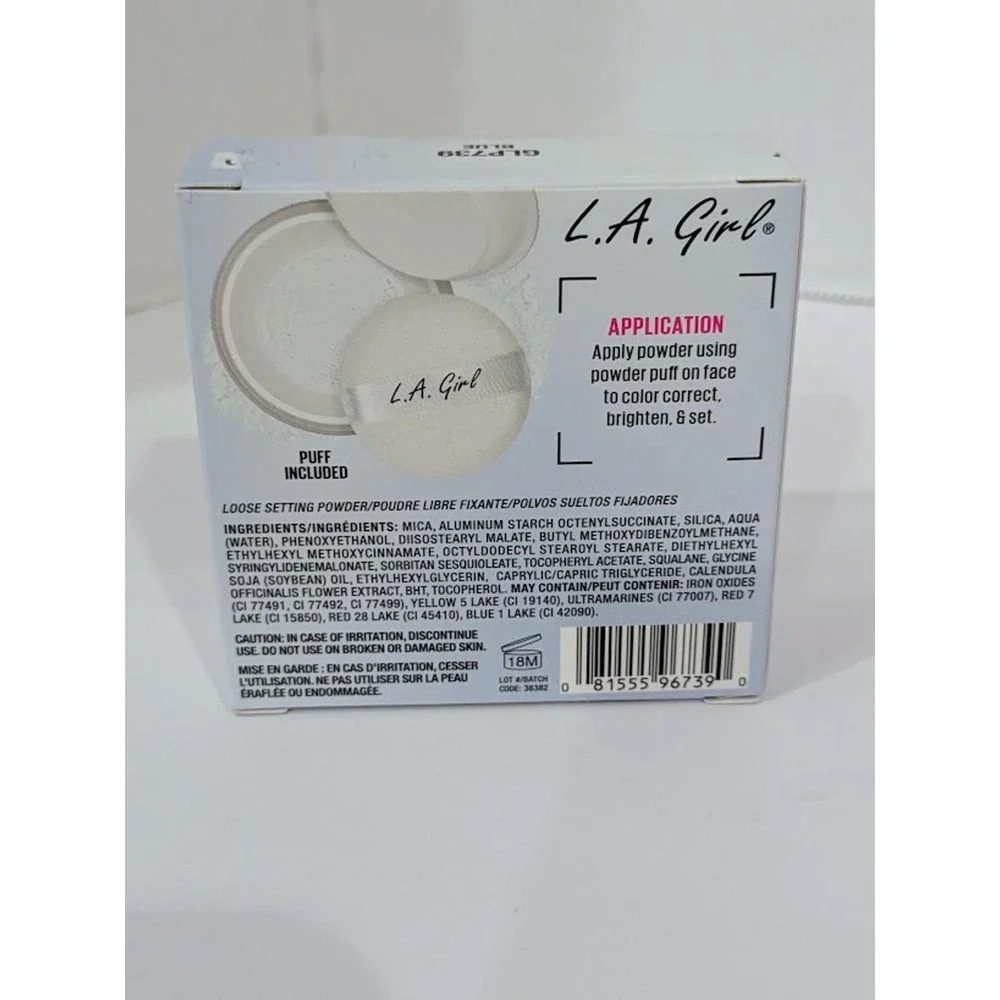 L.A. Girl PRO Setting Powder Blue Brightening Loose Powder Color Correct GLP739